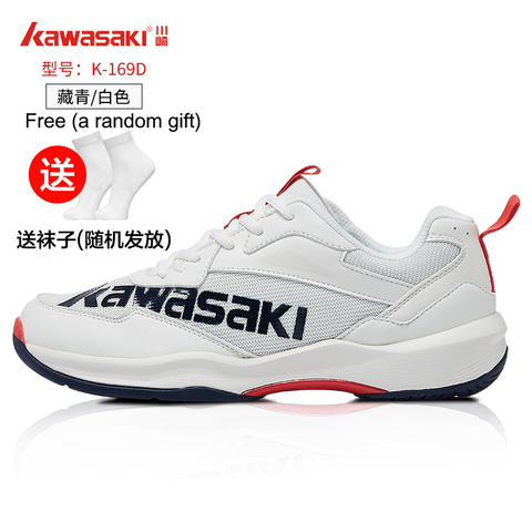 Kawasaki-zapatos de bádminton profesionales para hombre y mujer, zapatillas deportivas transpirables antideslizantes, K-169D, con regalo gratis, 2022 ► Foto 1/6