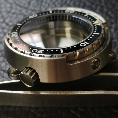 Cristal de zafiro de 47mm, caja de reloj de atún de acero inoxidable, 200M, resistente al agua, adecuado para NH35A/SBBN031/SKX007, movimiento de reloj ► Foto 1/6