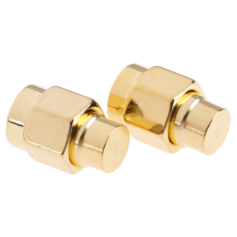 Conectores de tapa chapados en oro, 2 uds., 2W, 6GHz, 50 ohm, SMA, macho, Coaxial, carga ficticia de terminación ► Foto 1/6