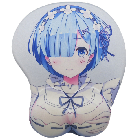 Rem Re Zero-alfombrilla de ratón Con pechos grandes y trasero de Anime 3D, accesorios para juegos de ordenador y oficina, 256x30mm ► Foto 1/6