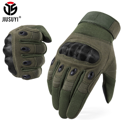 Guantes tácticos con pantalla táctil para hombre y mujer, manoplas militares de Paintball, tiro, Airsoft, combate, antideslizantes, nudillos duros, dedo completo ► Foto 1/6