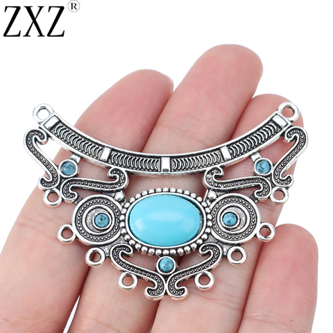 ZXZ 5 uds antiguo plata grande Boho araña Multi Strand conector encantos colgante para collar joyería hacer hallazgos ► Foto 1/3