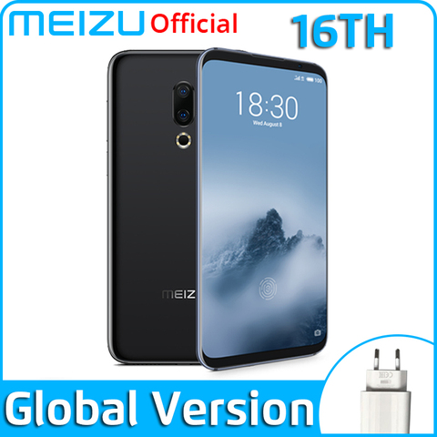 Versión Global Meizu 16th SmartPhone GB 64GB 128GB Snapdragon 845 Octa Core Android Teléfono cámara trasera Dual en pantalla huella ► Foto 1/6