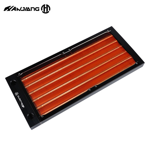 HJ radiador de cobre súper fino de 240MM para carcasa A4, MINI Kit de refrigeración por agua para computadora Loop Build disipador de calor G1/4, el vendedor recomienda ► Foto 1/6