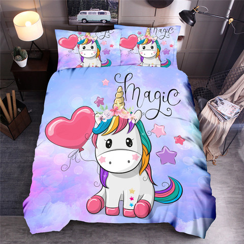 Juego de ropa de cama, juegos de fundas de edredón estampados universo Queen King, cubierta de edredón ► Foto 1/5