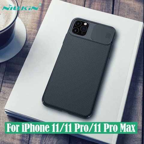 Para iPhone 11 11 Pro Max funda NILLKIN CamShield funda deslizante para cámara Protección de Privacidad funda trasera clásica para iPhone 11 Pro ► Foto 1/6