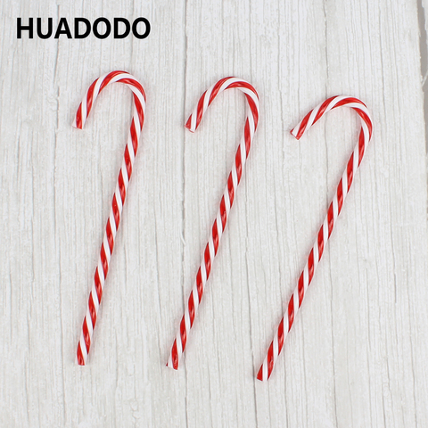 HUADODO 6 unids/lote dulces muleta de árbol de Navidad decoración colgantes adornos para Año Nuevo fiesta de Navidad decoración de juguetes de los niños ► Foto 1/6