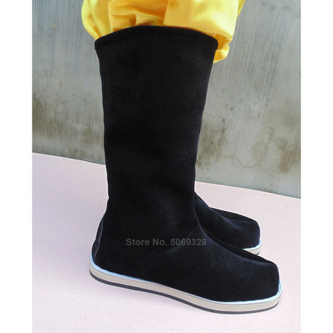 Zapatos tradicionales chinos antiguos de algodón para hombres y mujeres, botas de baile Hanfu, zapatos de accesorios de la dinastía Qing para danza Folk de la Ópera de Pekín ► Foto 1/6