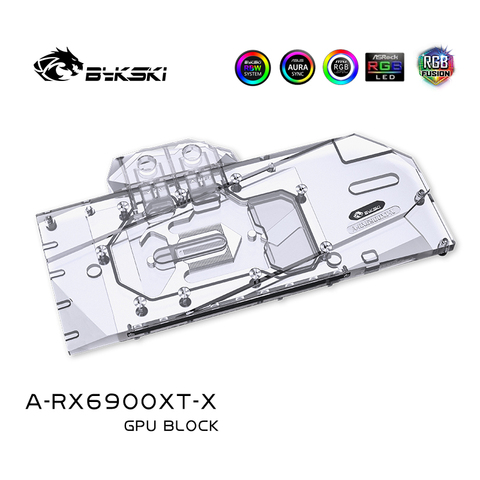 Bykski-Bloque de refrigeración por agua, Enfriador de cubierta completa para AMD Founder Edition Radeon RX 6900 6800 XT, A-RX6900XT-X, 6900 6800 GPU ► Foto 1/5