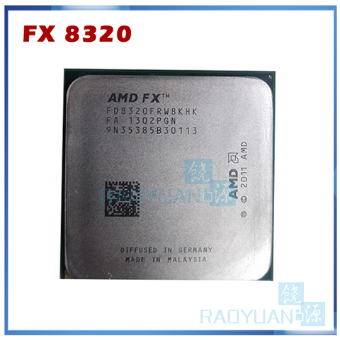 AMD-procesador de CPU serie FX FX-8320 FX8320 FX 8320, 3,5 GHz, ocho núcleos, FD8320FRW8KHK, Socket AM3 + ► Foto 1/1