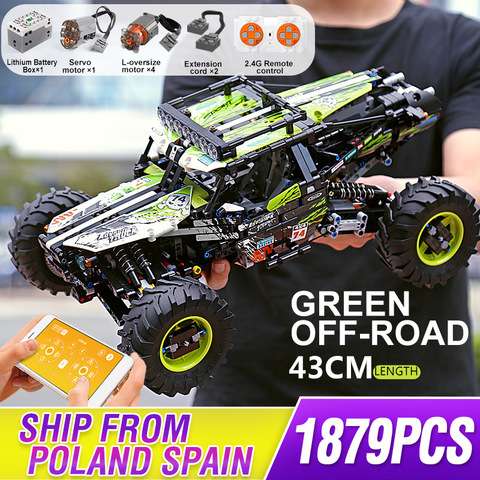 Mould King 18002 Control remoto todo terreno Off-Road escalada camión bloques de construcción de automóviles ladrillos niños MOC juguete Buggy regalo ► Foto 1/6