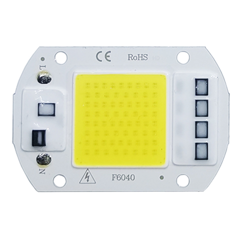 Chip de lámpara LED COB CA 220V bombilla LED 10W 20W 30W 50W IP65 de alta potencia inteligente IC DIY, foco de luz de inundación, lámpara de Chip para exteriores ► Foto 1/5
