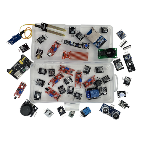 Módulos de sensores 45 en 1, Kit de iniciación para arduino, mejor que el kit de sensor 37 en 1, caja ► Foto 1/6