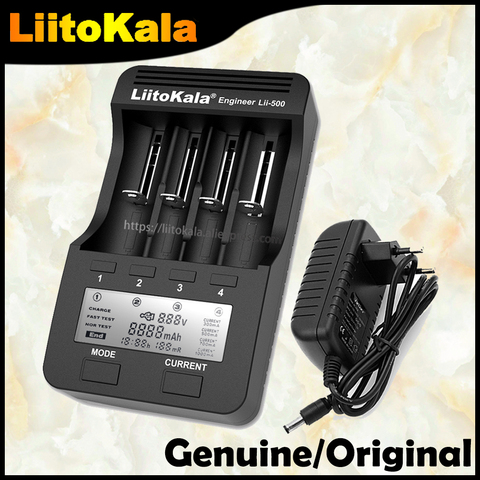 Liitokala Lii-500 Lii-PD4 cargador de batería 18650 de 21700, 26650 AA AAA cargador para 18350, 18500, 16340, 17500, 25500, 10440 de la batería ► Foto 1/6