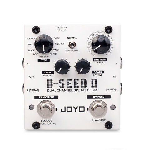 JOYO D-SEED-II Pedal de efectos de guitarra, suelo Multi Looper Dual Channel Digital Delay Pedal para piezas accesorios para guitarra eléctrica ► Foto 1/6