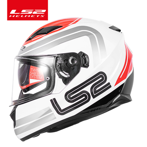 LS2-casco de moto ff328 con visera interior, doble lente, máscara completa, sin airbag, capacete ► Foto 1/1