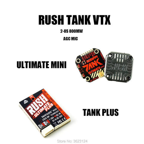 RUSH TANK-Mini transmisor de vídeo inteligente VTX 5,8 GHz 48CH 2-8s 800, Audio, AGC, MIC, Dron de carreras con visión en primera persona ► Foto 1/6