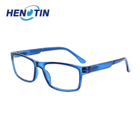 Henotin-gafas de lectura rectangulares Unisex, bisagra de resorte con marco de plástico (opcional en 5 colores) ► Foto 1/6
