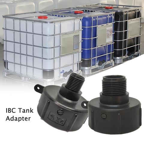 Adaptador de tanque IBC de 1000l, Conector de tanque de plástico, accesorios de barril de toneladas, color negro ► Foto 1/6