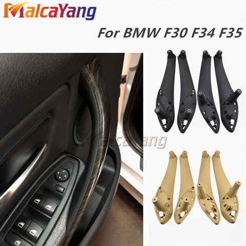 Para BMW F30 F31 F32 F33 F34 F35 F36 F80 negro Beige izquierda Interior puerta Interior del Panel de cubierta embellecedora de tirar ► Foto 1/6