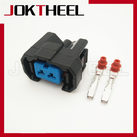 1/5/10/20 sets kit de 2 pin forma azul mujer vivienda hembra inyector de combustible tapón de boquilla de conector de cable para Honda CRV 6189-0533 ► Foto 1/6