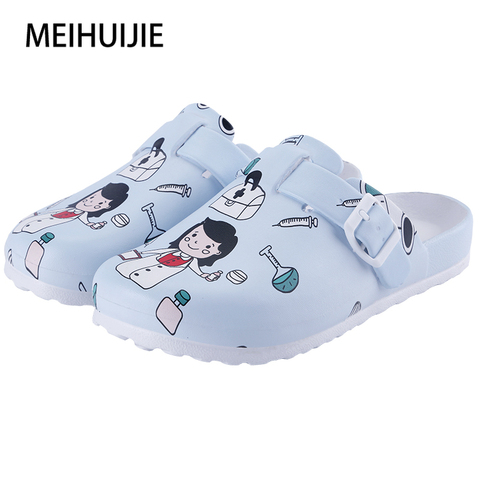 Para construir mezcla Perezoso Zapatillas de médico para mujer zuecos antideslizantes para enfermera, zapatos  para quirófano, trabajo de dentista, EVA - Historial de precios y revisión  | Vendedor de AliExpress - Mei Hui Jie Official Store | Alitools.io