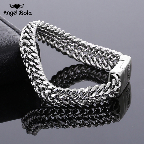 Pulsera de Buda de 11,5mm de ancho estilo Punk de moda de color plata antigua para mujer, brazalete DIY, brazalete con abalorios, brazalete para hombre, regalo de joyería ► Foto 1/6