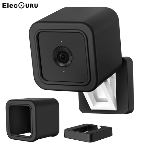 Piel de silicona funda de cámara para Wyze Cam V3 interior para exterior, polvo-cubierta protectora a prueba para Wyze Cam V3 Accesorios negro ► Foto 1/6