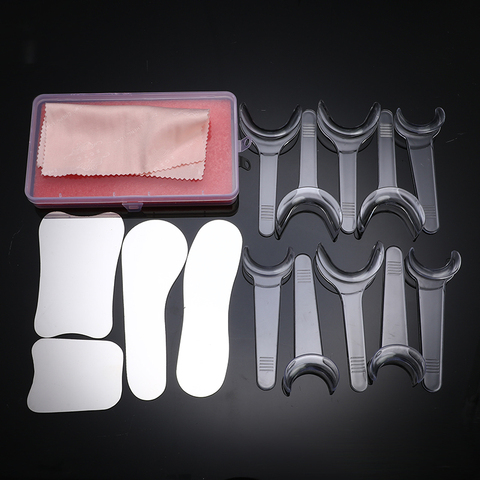 14 uds/Set espejo Dental Kit de Intraoral Reflector fotografía 10 Uds boca Dental abridor labio mejilla Retractor clínica de Cuidado Oral ► Foto 1/6