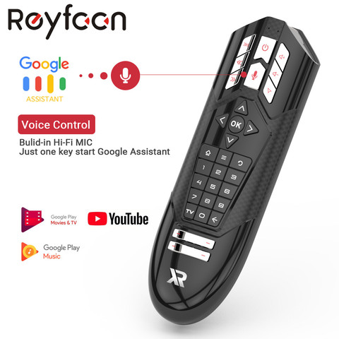 R1 Control remoto por voz 2,4G inalámbrico Air Mouse inteligente giroscopio IR aprendizaje para H96 MAX X96max Android TV Box ► Foto 1/1