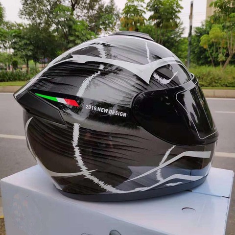 Envío Gratis casco de carrera para motocicleta completa máscara hombres Motociclistas Capacete de la CEPE aprobó ► Foto 1/6