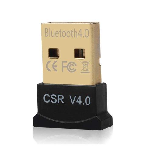 Mini USB inalámbrico Bluetooth CSR 4,0 adaptador de modo Dual Dongle para Windows 10 8 7 Vista XP 32/64 Bit Raspberry Pi Linux negro ► Foto 1/6