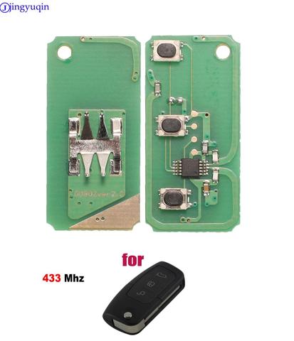 Jingyuqin 433MHz 3 botones de control remoto clave circuito placa electrónica para Ford Focus 2 3 Mondeo Fiesta C Max Galaxy ► Foto 1/1