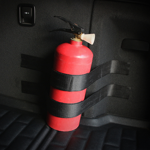 4 unids/set de extintor de incendios maletero de coche, con bolsa de almacenamiento de Velcro para Volkswagen POLO Volkswagen Tiguan Passat Golf Bora Ravida ► Foto 1/6