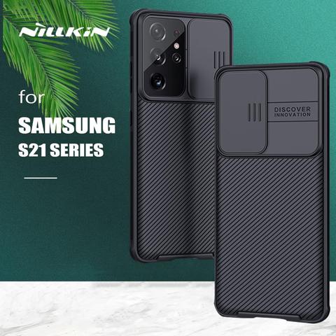 Nillkin-funda para Samsung Galaxy S21 Ultra, cubierta texturizada para cámara deslizante, protector esmerilado para Samsung Galaxy S21 Plus 5G ► Foto 1/6