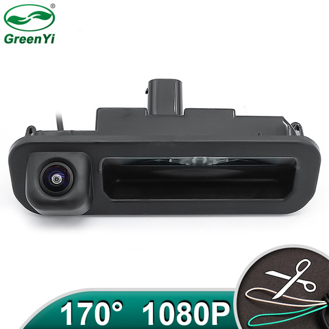 HD AHD 1080P de 170 grados lente ojo de pez vista trasera de coche copia inversa de cámara para asa de maletero para Ford Focus 2012, 2013 para el enfoque 3 2C 3C ► Foto 1/6