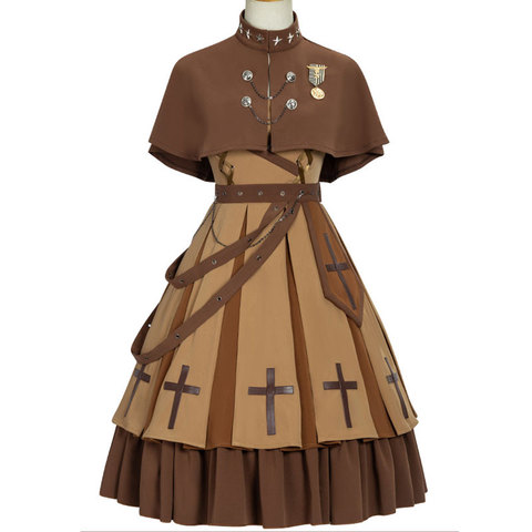 YLF-vestido militar Steampunk de Lolita, uniforme del ejército ► Foto 1/6