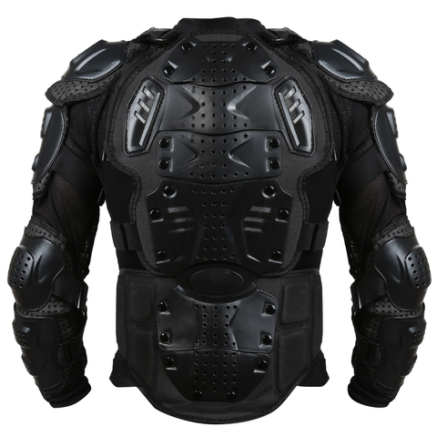 Chaqueta de motocross de cuerpo completo para hombre, S-XXXL, armadura de cuerpo completo, equipo de pecho, chaqueta protectora, accesorios de motociclismo, color negro ► Foto 1/6