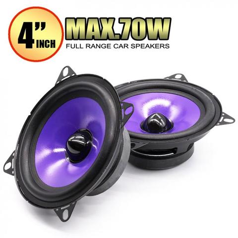 Altavoz de Audio para coche de 4 pulgadas de frecuencia de rango completo, 70W, pesado, medio bajo, ultradelgado, modificado, instalación no destructiva, 2 uds. ► Foto 1/6