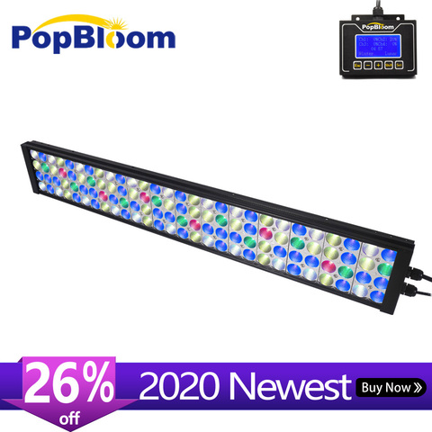 PopBloom Led luces de acuario de espectro completo para las plantas, peces de agua dulce del acuario del tanque de accesorio de iluminación Led programable Turing75 ► Foto 1/6