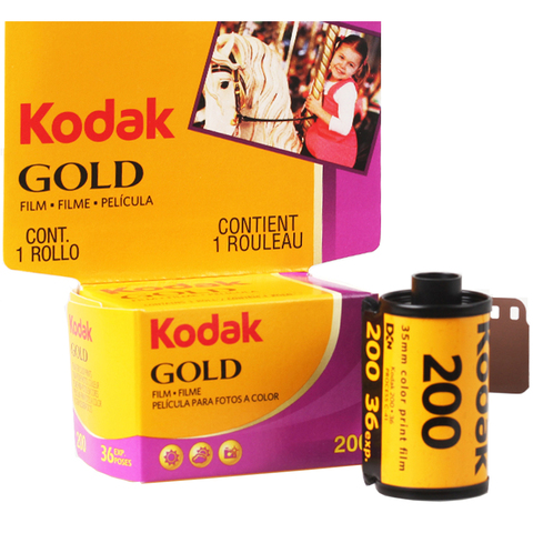 KODAK GOLD 200 35mm película 36 exposición por rollo apto para cámara M35 / M38 (fecha de caducidad: 2022) ► Foto 1/5