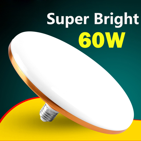 Super brillante E27 Bombilla Led 220V 15W 20W 30W 40W 50W 60W lámpara UFO ampolla Bombilla lámpara para interior de cocina iluminación ► Foto 1/6