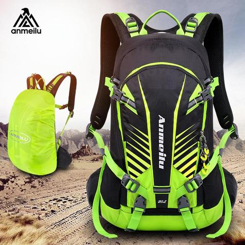 Mochila de escalada impermeable con cubierta de lluvia para hombre y mujer, bolsa Unisex de viaje, senderismo, ciclismo, Anmeilu, caza, Camping, 20L ► Foto 1/6