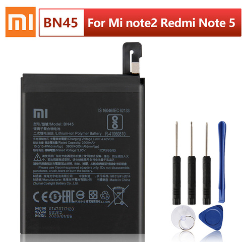 Original XIAOMI BN45 batería de reemplazo para Xiaomi Redmi Nota 5 Redmi note5 Redrice Note5 auténtico baterías de teléfono 4000mAh ► Foto 1/6