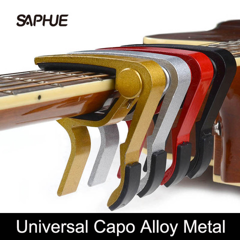 Accesorios universales para guitarra Capo, llave de cambio rápido, Metal de aleación de aluminio, Capo acústico para guitarra clásica, piezas para guitarra ► Foto 1/6