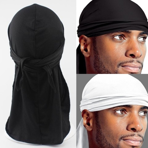 Du-rag-bufanda para la cabeza para hombres y mujeres, gorro de banda de Rap, Bandanas deportivas para exteriores, gorro para niños ► Foto 1/1