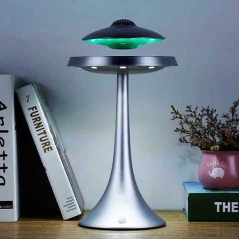 DJYG UFO-altavoz con bluetooth, dispositivo de levitación magnética, estéreo, carga inalámbrica, ufo life, lámpara de moda ► Foto 1/6