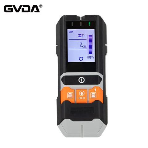 GVDA-Detector de Metales 4 en 1, cableado de pared, medidor de humedad de profundidad de madera, escáneres de pared, localizador de perno de voltaje CA, rastreador de cable en vivo ► Foto 1/6