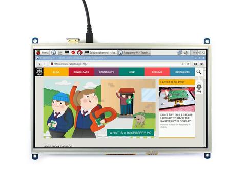 Monitor LCD Waveshare de 10,1 pulgadas HDMI pantalla táctil resistiva pantalla de resolución de 1024*600 diseñada para cualquier versión de Raspberry Pi ► Foto 1/6