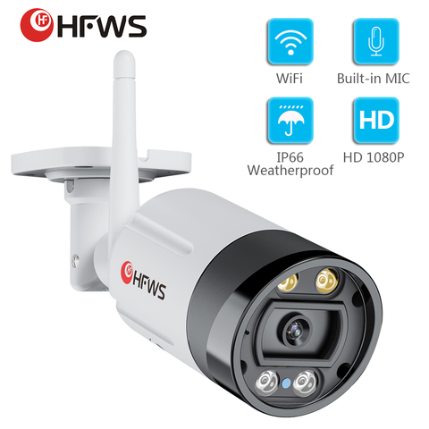 Hfwvision-cámara de videovigilancia ip para exteriores cámara de vigilancia con wifi, 2MP ► Foto 1/6